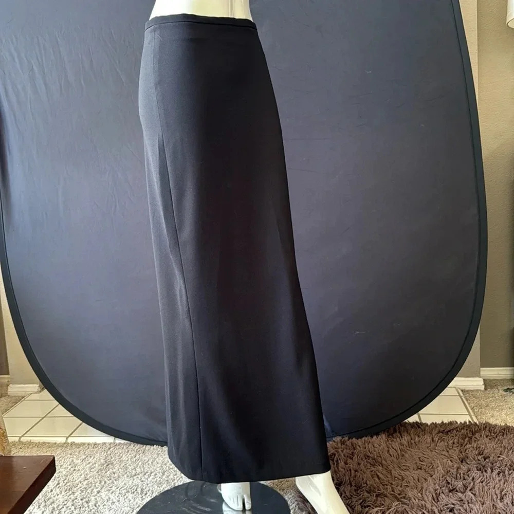 NWT bisoi- bisou Michele bohbot black maxi skirt size 6 deadstock - Picture 2 of 14